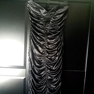 Ruby Rox ruched midi wiggle dress M